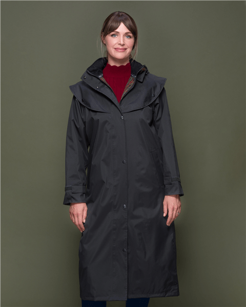 Jack Murphy Malvern Ladies Long Waterproof Coat | VG1JP91PE6 Malvern Olive 356