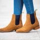 Moretta Zebra Leather Chelsea Boots | moretta rosalie heeled chelsea boots