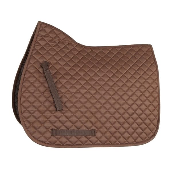 Bridleway Quick Dry Quilted Saddlecloth - v568 4 3 brown