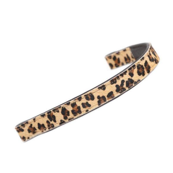 Aviemore Printed Cow Hair Browband | 4162 leopard 2 1