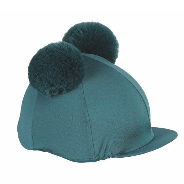 Double Pom Pom Hat Cover Green