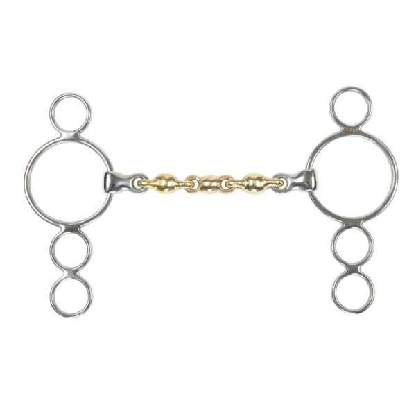 Brass Alloy Waterford Three Ring Gag