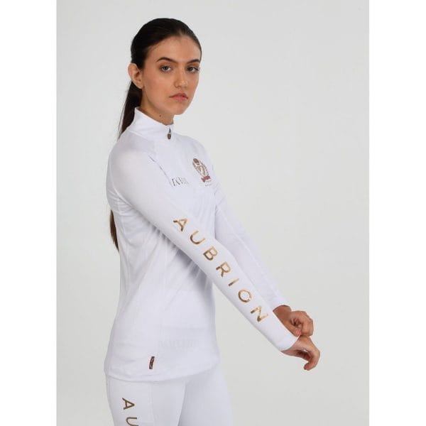 Aubrion Team Long Sleeve Base Layer | 8515 white 10
