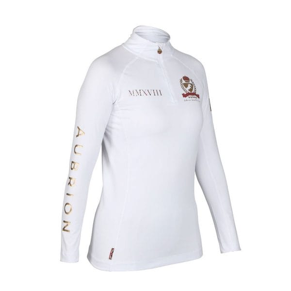Aubrion Team Long Sleeve Base Layer | 8515 white 2