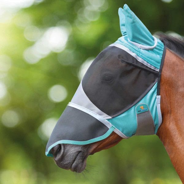 FlyGuard Pro Deluxe Fly Mask With Ears & Nose | flyguard pro deluxe fly mask with ears nose