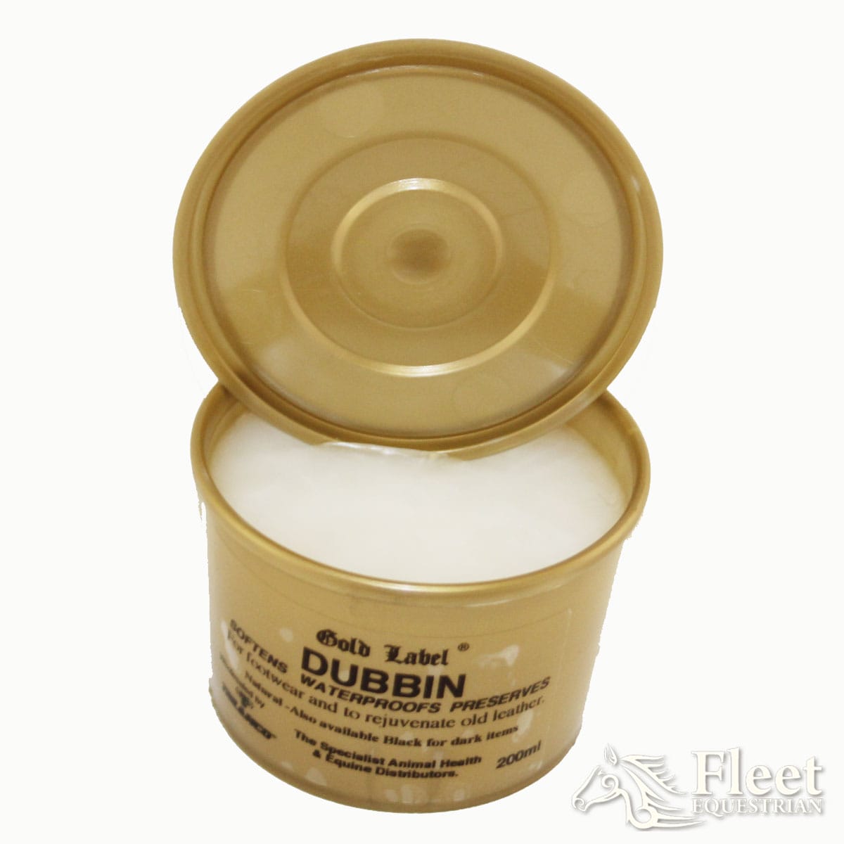 WATERPROOFS AND SOFTENS LEATHER BLACK GOLD LABEL DUBBIN 200G 