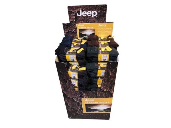 Jeep Terrain Boot Socks 12 Pack