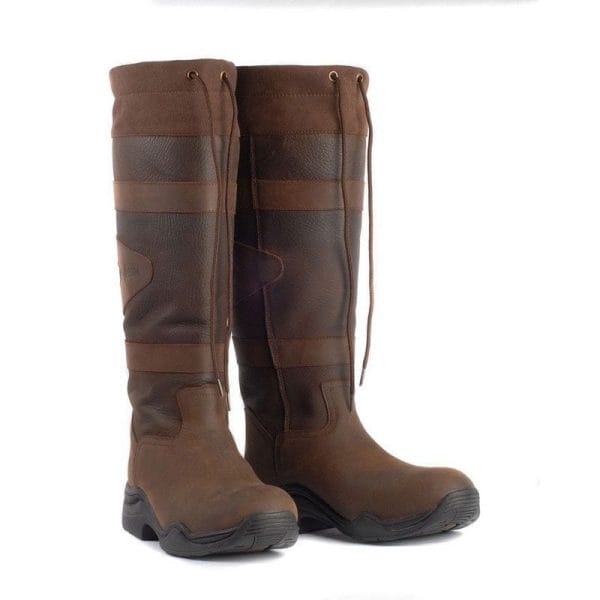 Toggi Canyon Leather Boot - Chocolate Standard Calf/Leg | Toggi Canyon Leather Boot Equestrian Country Choc Brown Standard Leg Fitting 321684574200 2