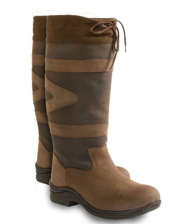Toggi Canyon Leather Boot - Chocolate Standard Calf/Leg | Toggi Canyon Leather Boot Equestrian Country Choc Brown Standard Leg Fitting 321684574200