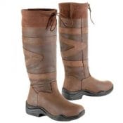 Rumi Winter Riding Tights - Ladies | Toggi Canyon Leather Boot Equestrian Country Choc Brown Wide Leg Fitting 222747966314